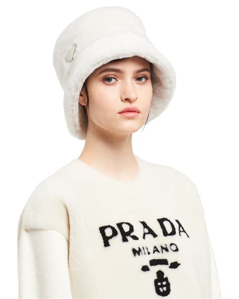 prada winter hat women's|Prada bucket hat sale.